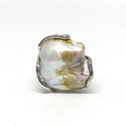 Anello con Perla di Fiume