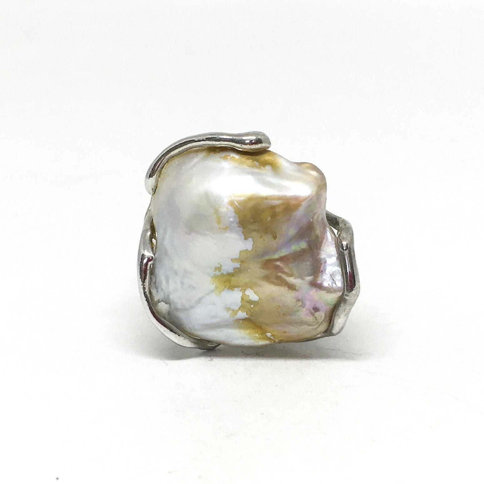 Anello con Perla di Fiume