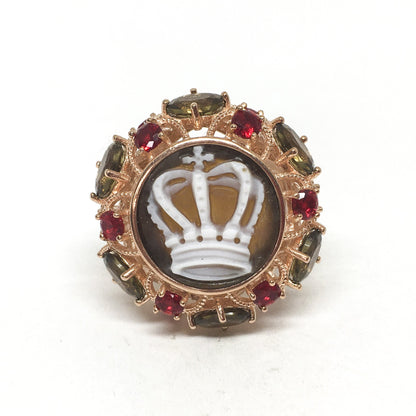 Italian Cameo Ring Sissi Cameo Crown