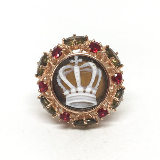 Italian Cameo Ring Sissi Cameo Crown