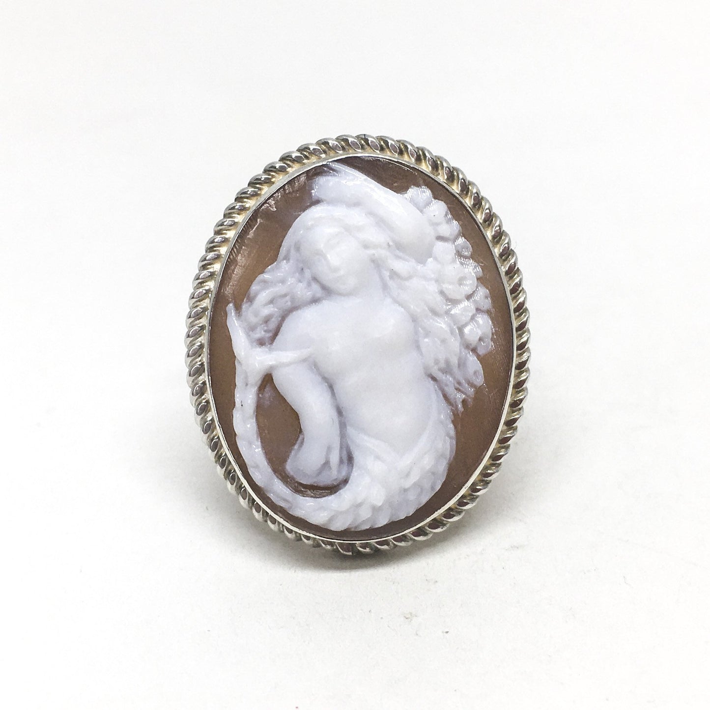 Anello Cammeo incisione Partenope