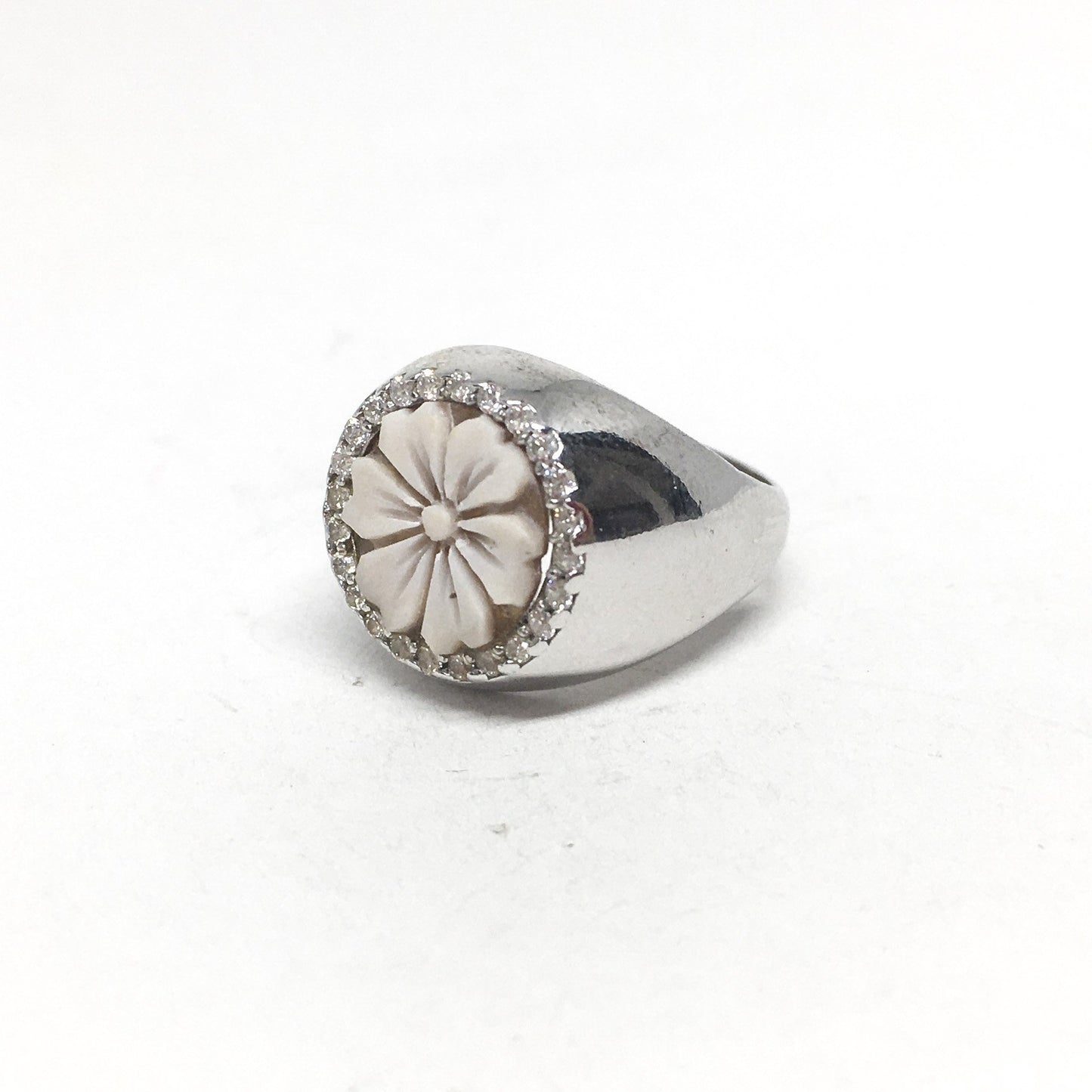 Cameo Ring with Zirconia