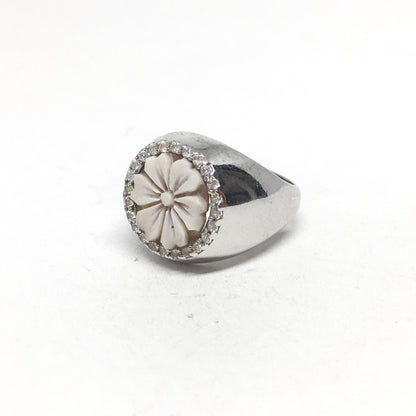 Cameo Ring with Zirconia