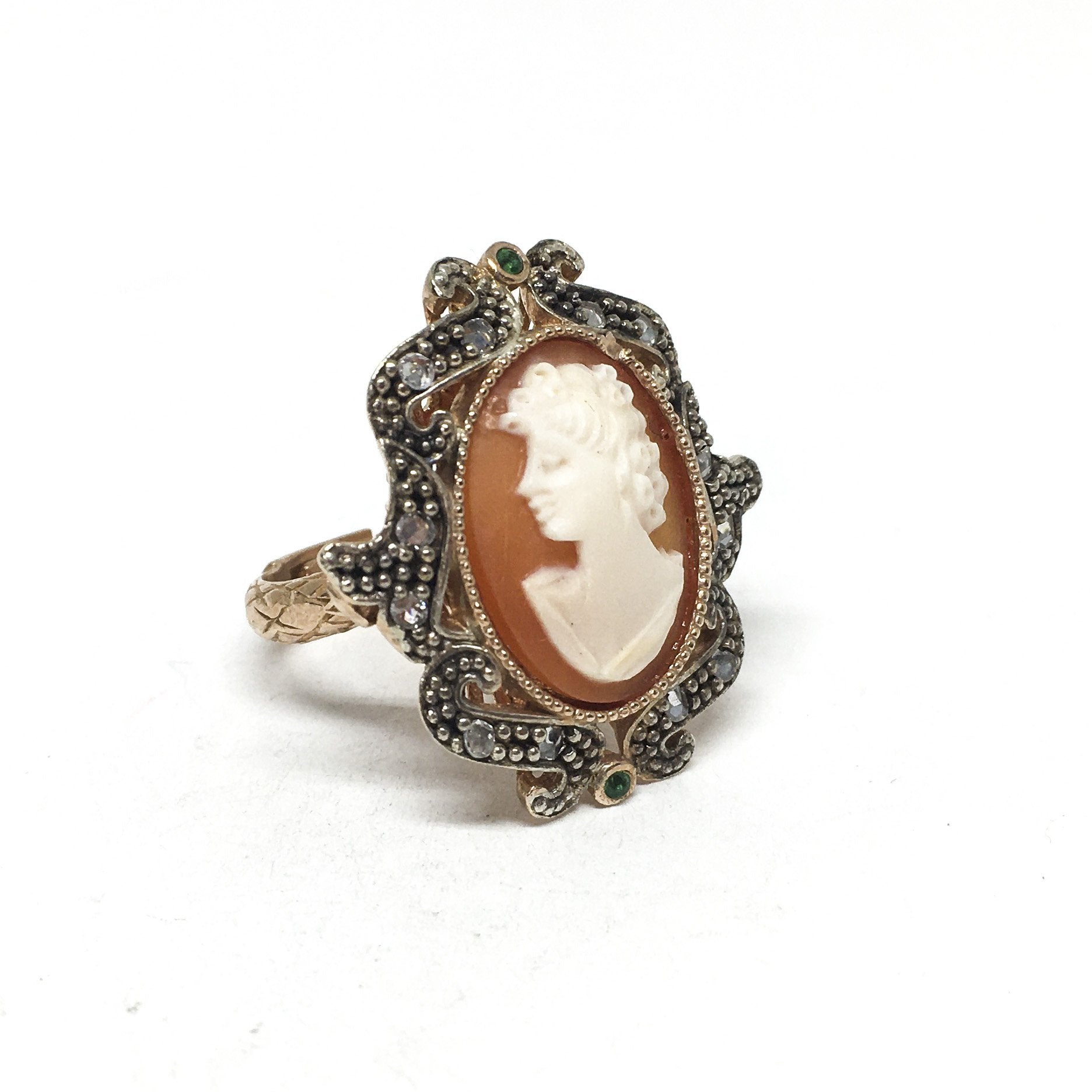 Anello-Cameo-Italiano-Vitoria-Cammeo-Profilo-Donna
