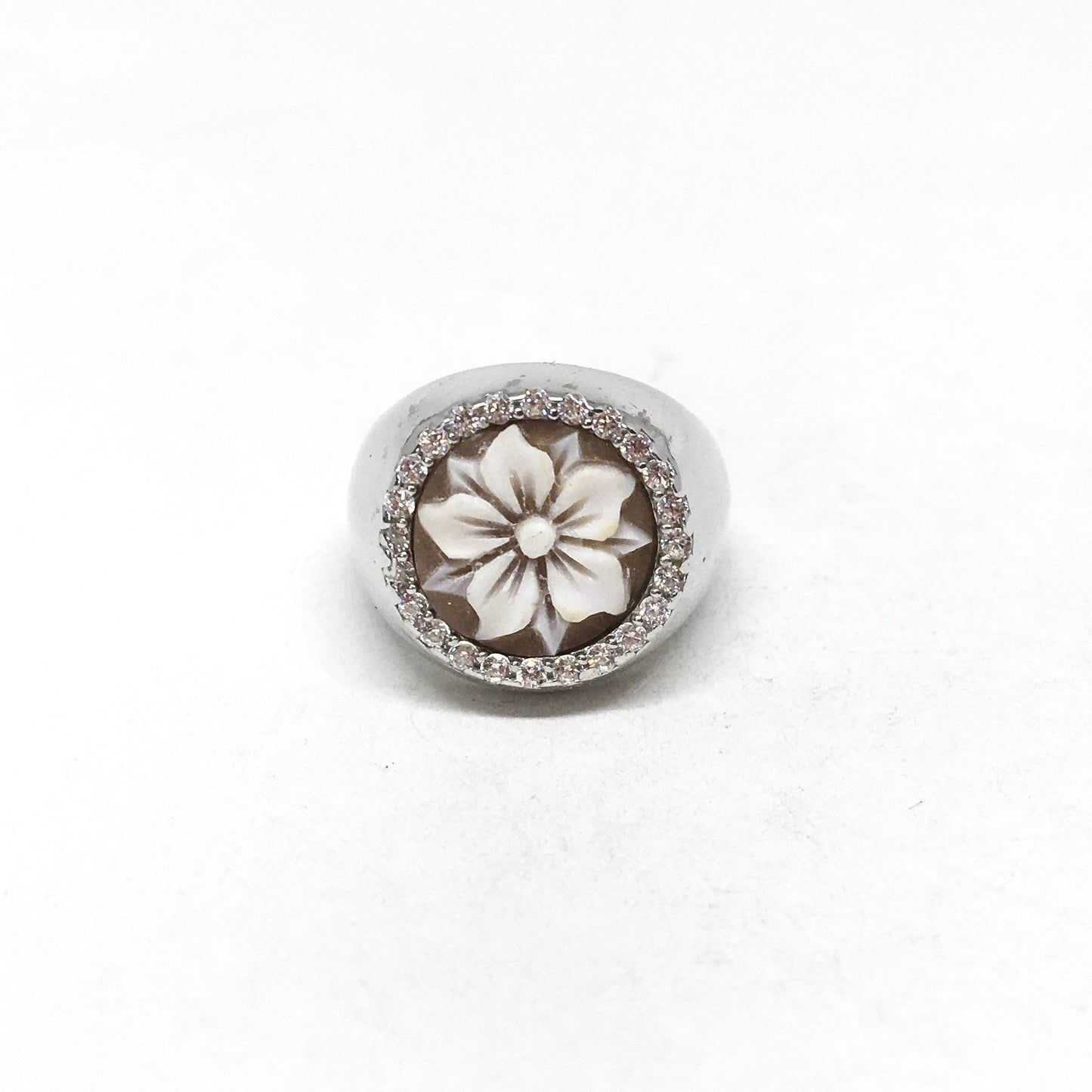 Cameo Ring with Zirconia