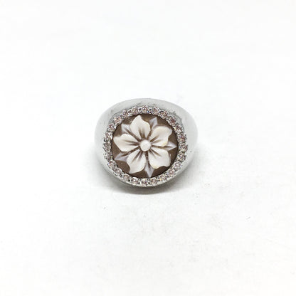 Cameo Ring with Zirconia