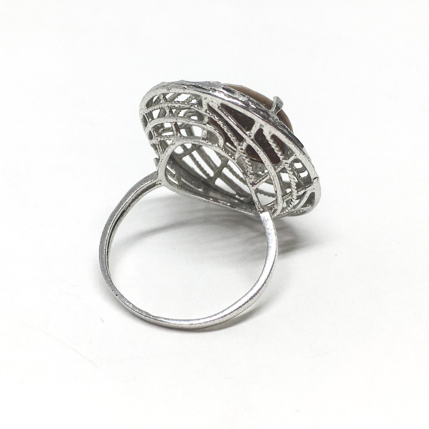 Anello cammeo incisione putto