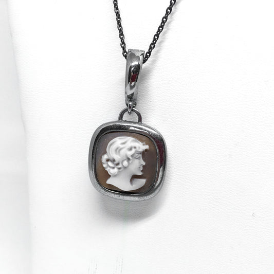 Collana-Cameo-Italiano-Cammeo-Profilo- Donna