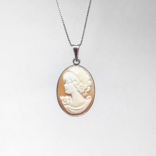 Pendente Cammeo Profilo Donna