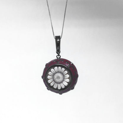 Pendente Cameo Italiano Cammeo incisione Fiore