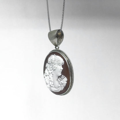 Pendente Cammeo Profilo Donna 
