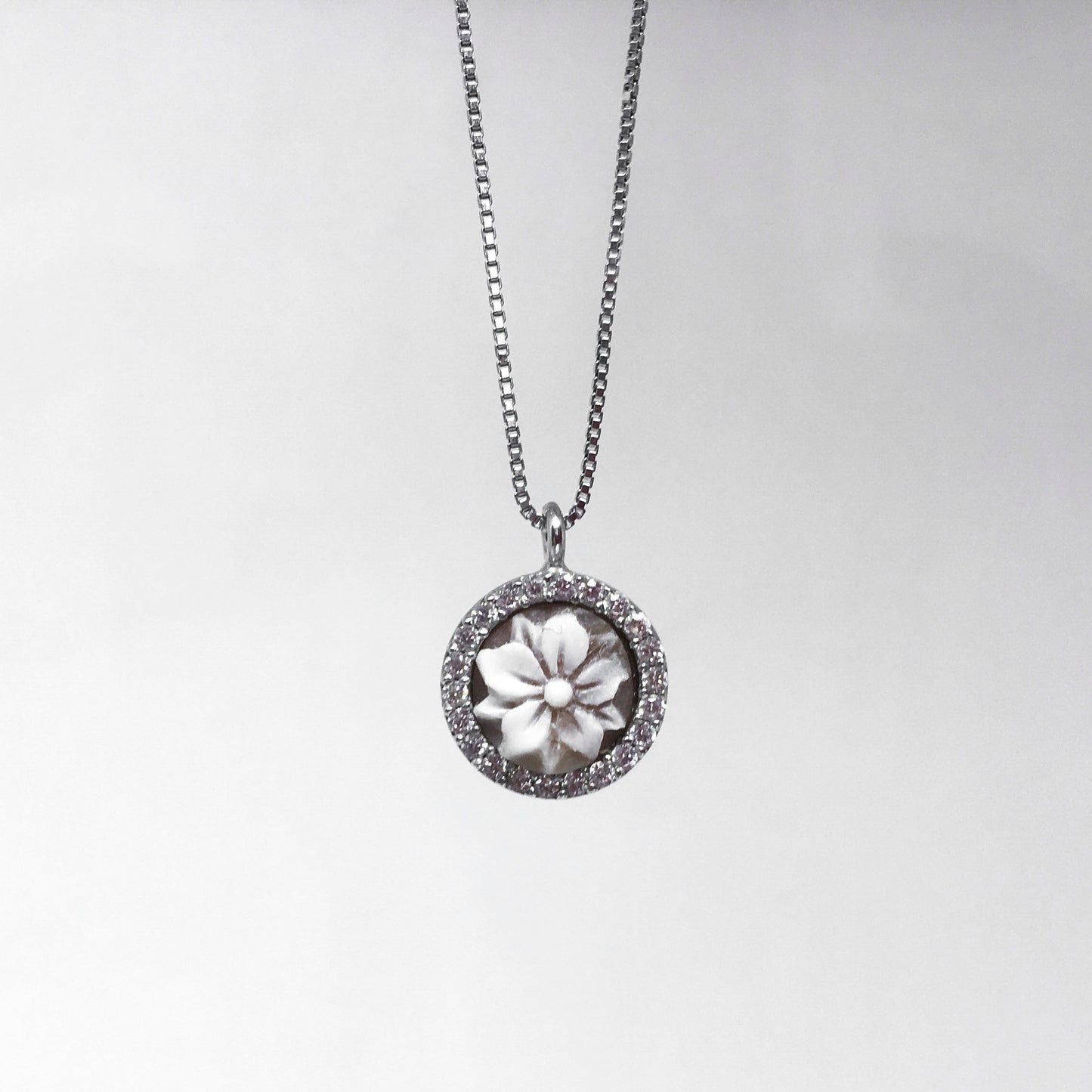 Pendente Cameo Italiano Cammeo Fiore