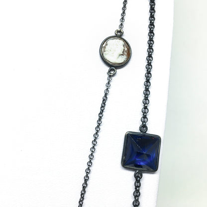 Italian Cameo Necklace Cameo Profile Woman