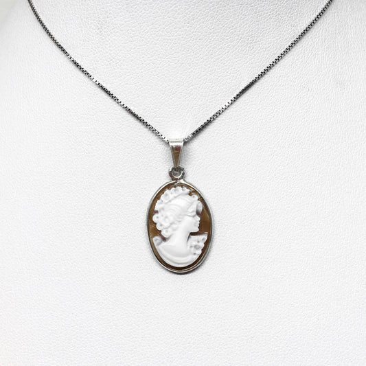 Pendente Cammeo Profilo Donna