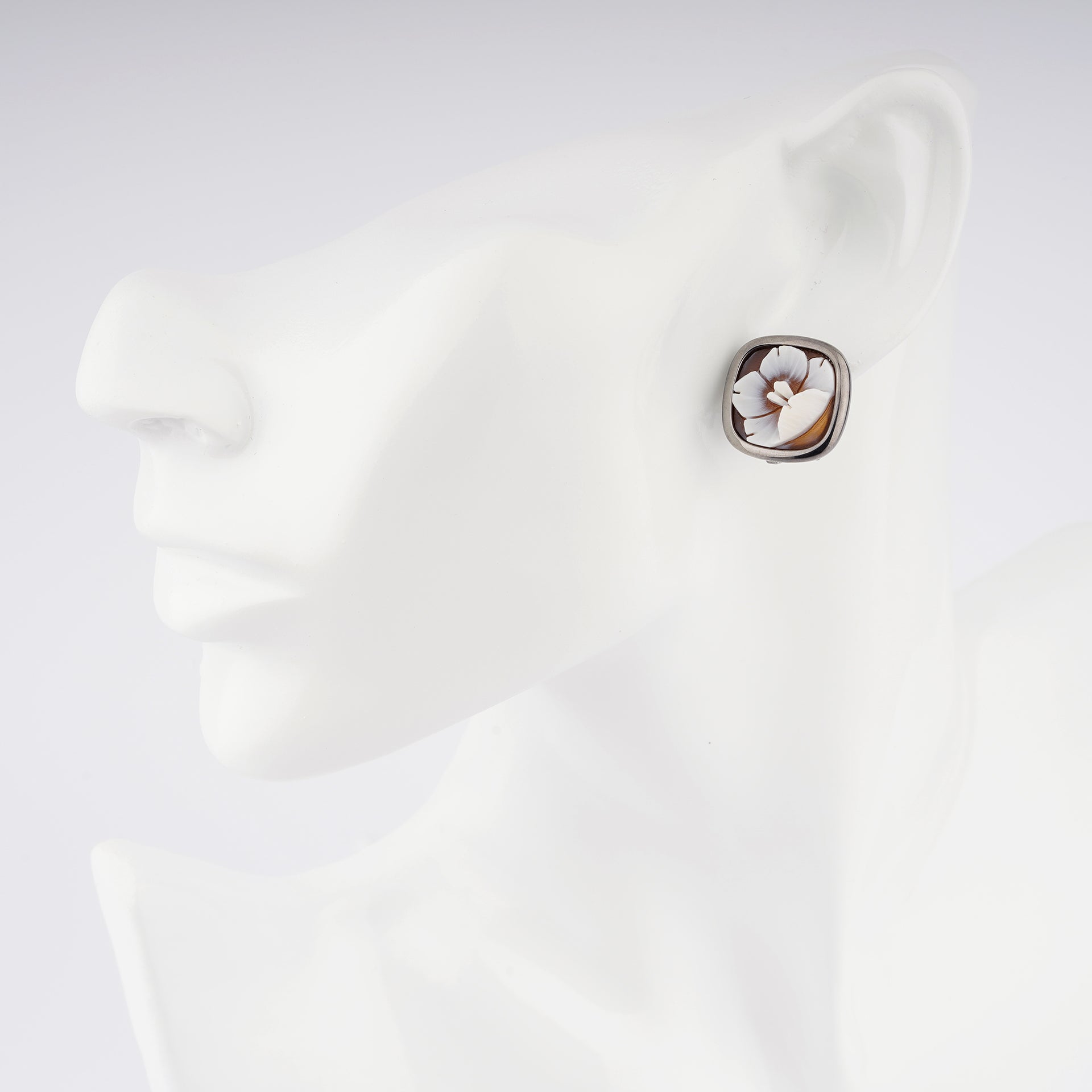 6mm Quadrato Orecchini con Zirconia Cubica Argento Sterling 6mm Quadrato Orecchini con Zirconia Cubica Argento Sterling