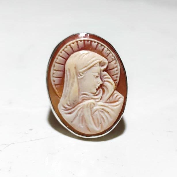 Anello-Cammeo-Incisione-Madonnina