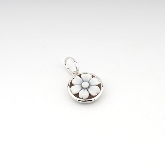 Pendente-Charme-Cammeo-Fiore-Rodio-Bianco
