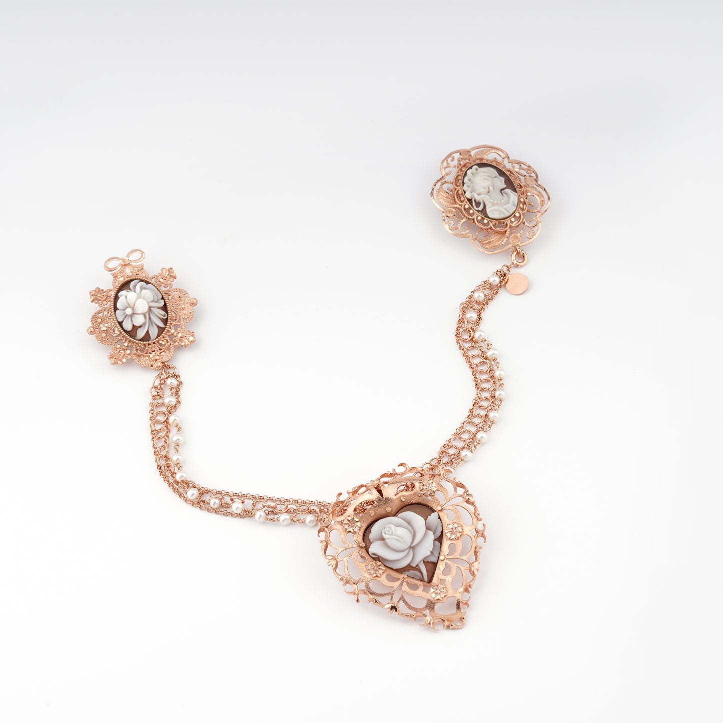 Anne Pink Cameo Pendant Brooch