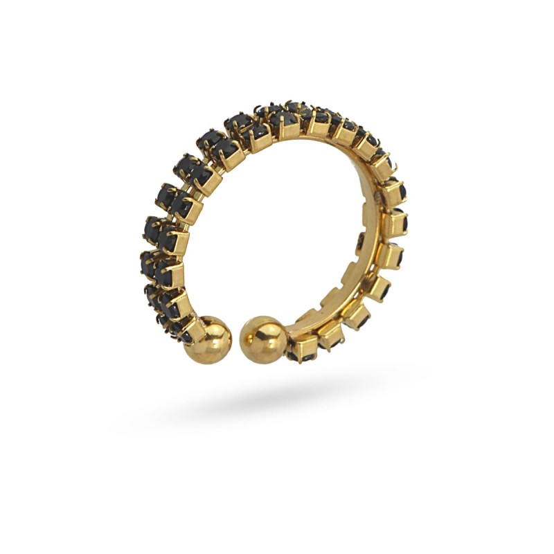 Anello Anartxy Zirconia Zirconi-nero