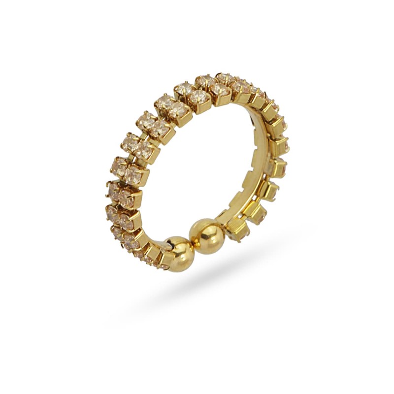 Anello Anartxy Zirconia Zirconi-beige