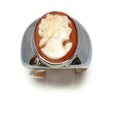 Anello- Cameo-Italiano-Cammeo-Profilo-Donna