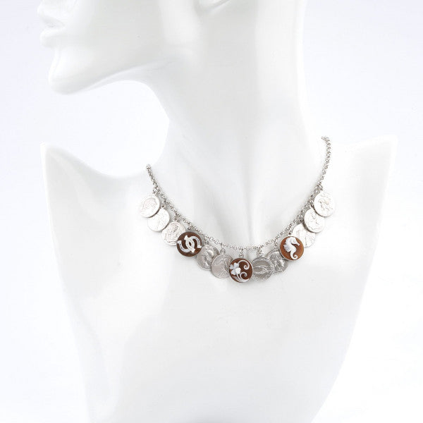 Collana Cameo Italiano Carousel Cammeo Giglio