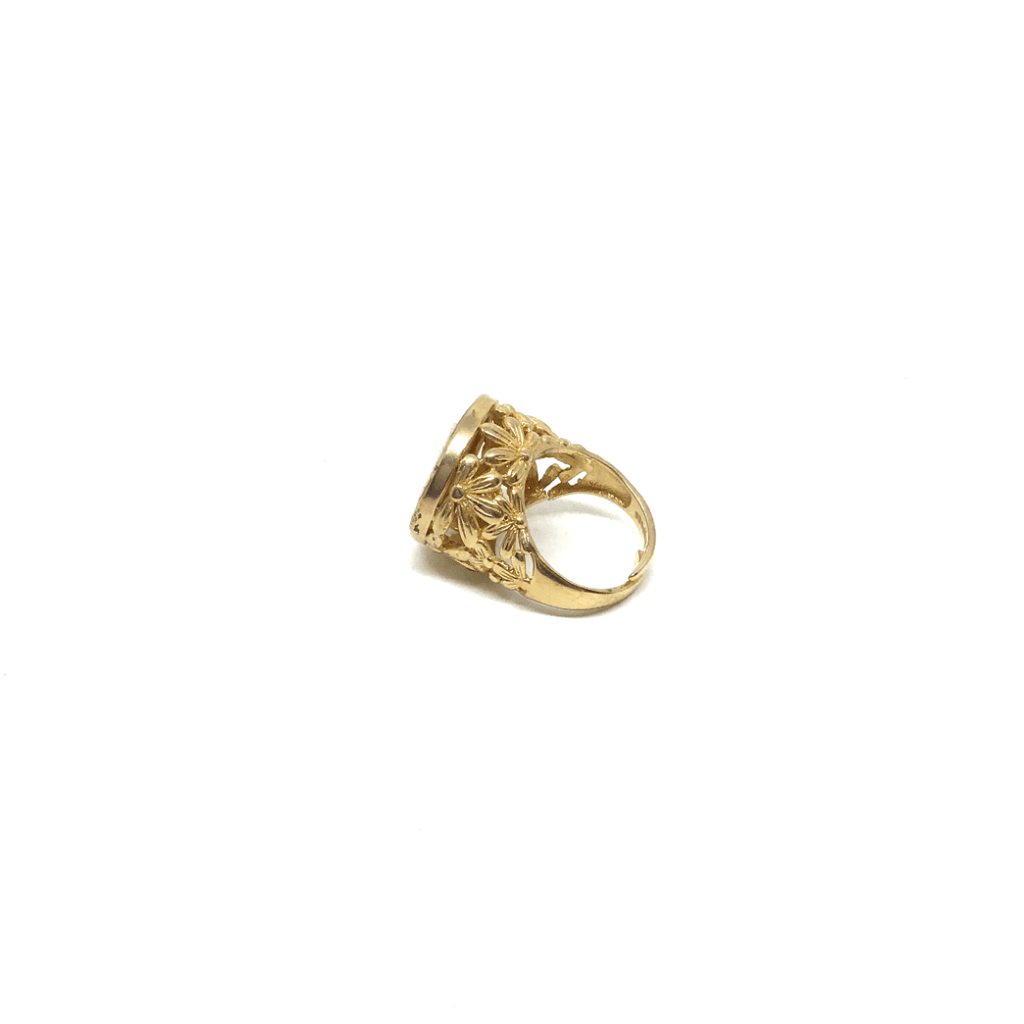Anello Cameo Italiano Daisy Cammeo Fiori 
