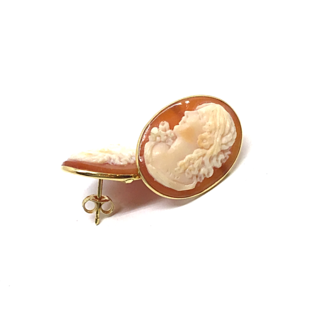 Orecchini-Cammeo-Artistico -Volto- Donna