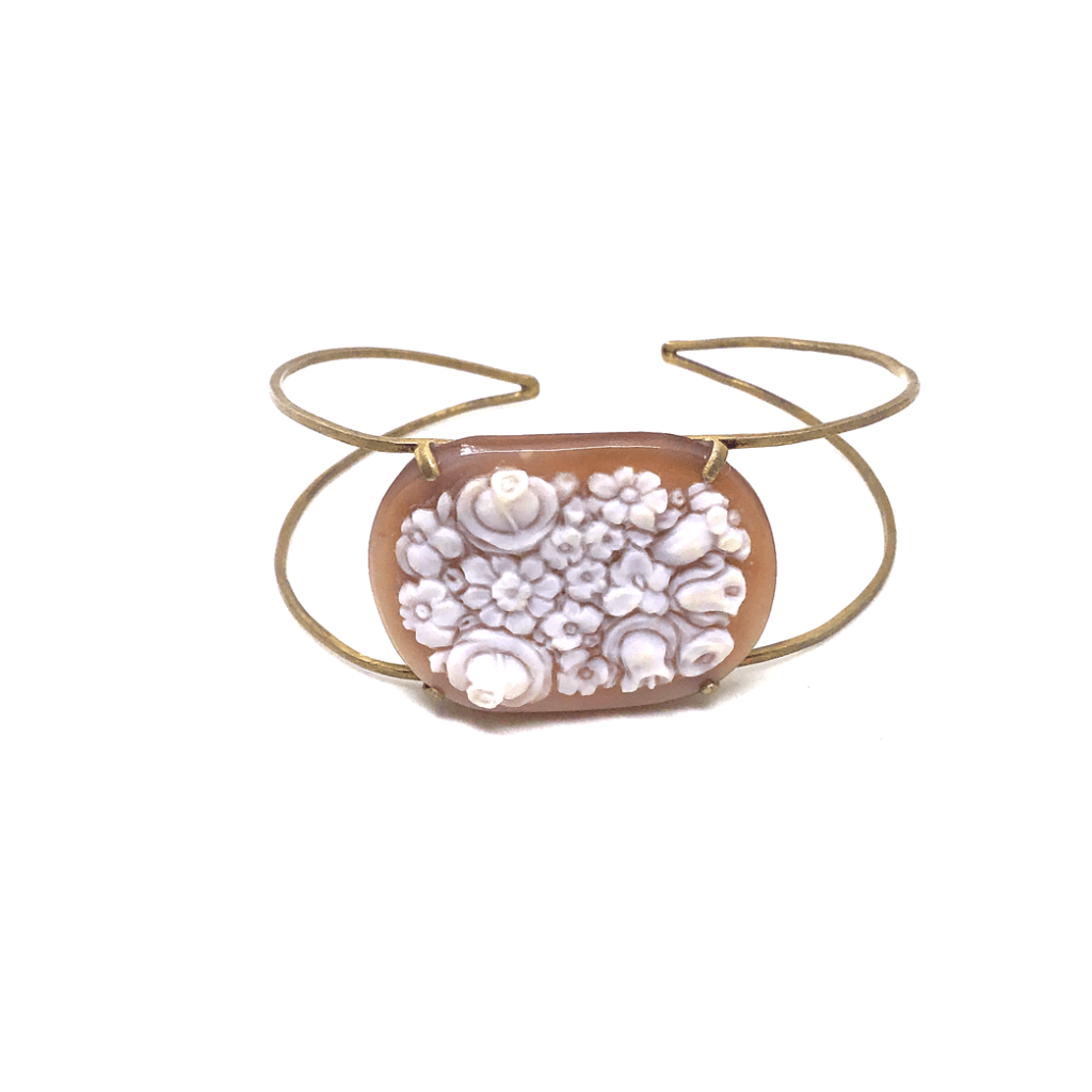 Bracciale- Cammeo-Artistico-Bouquet-di-Fiori