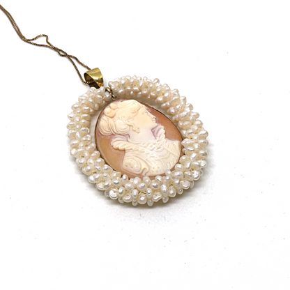 Antique cameo pendant