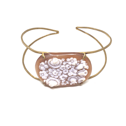 Bracciale- Cammeo-Artistico-Bouquet-di-Fiori