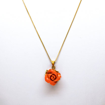 Pendente in Oro e Corallo