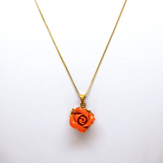 Pendente in Oro e Corallo