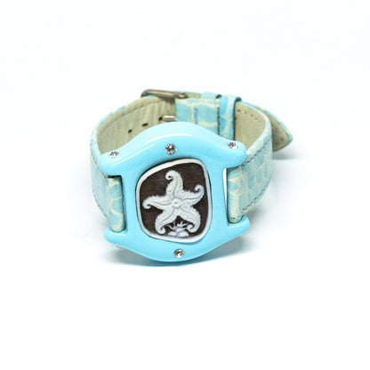 Orologio Bracciale Senza Tempo con Cammeo e Pasta Turchese (Disponibile in più varianti)